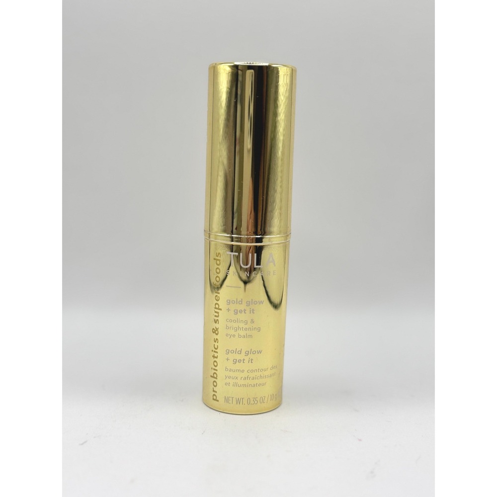 TULA Skincare Gold Glow + Get It Cooling & Brightening Eye Balm NEW